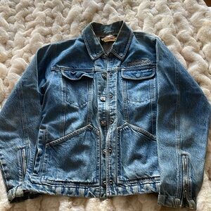 Vintage Harley Davidson Jean Jacket